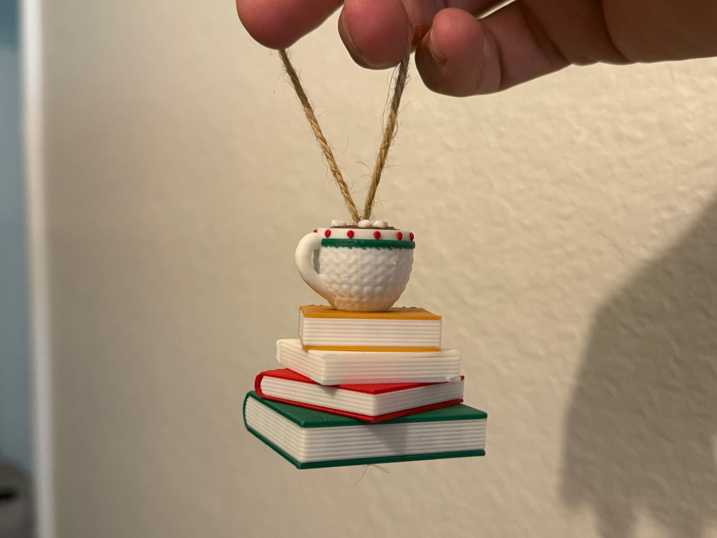 Christmas Ornament Book Stack