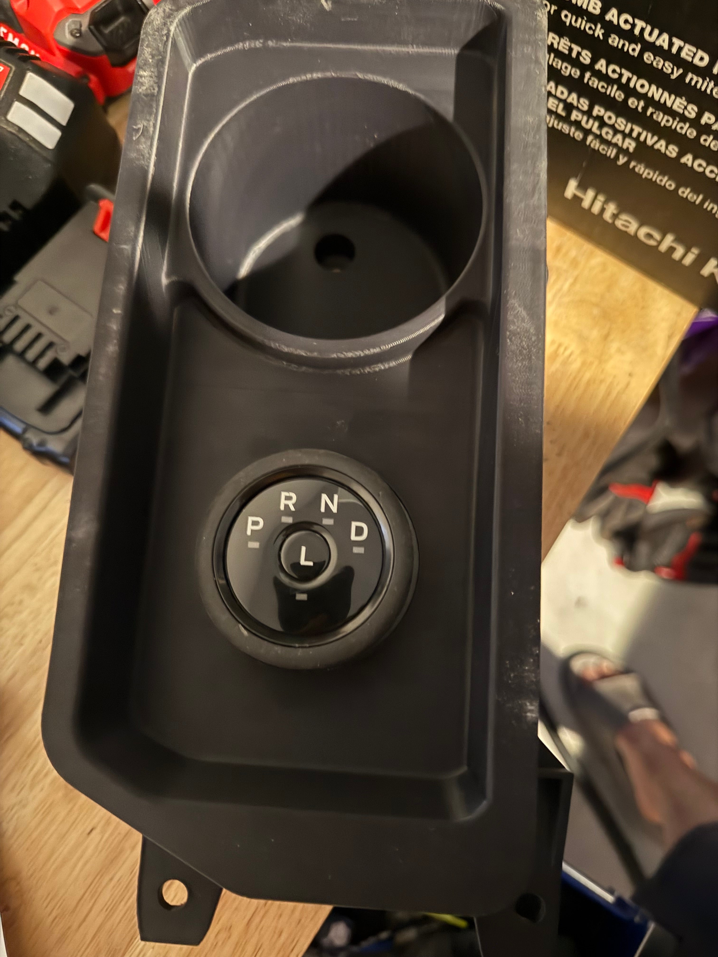 2021+ F150 Lightning Rotary Shift Conversion Mount with Cup Holder