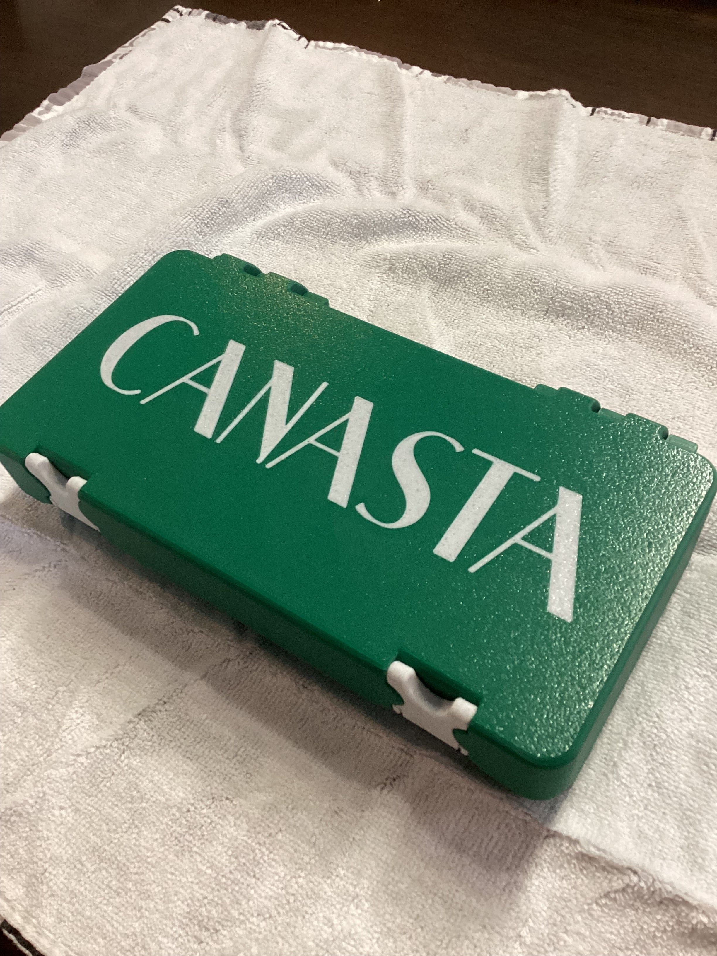 Canasta Card Storage Box – Holds 6 Decks, Home & Travel Organizer