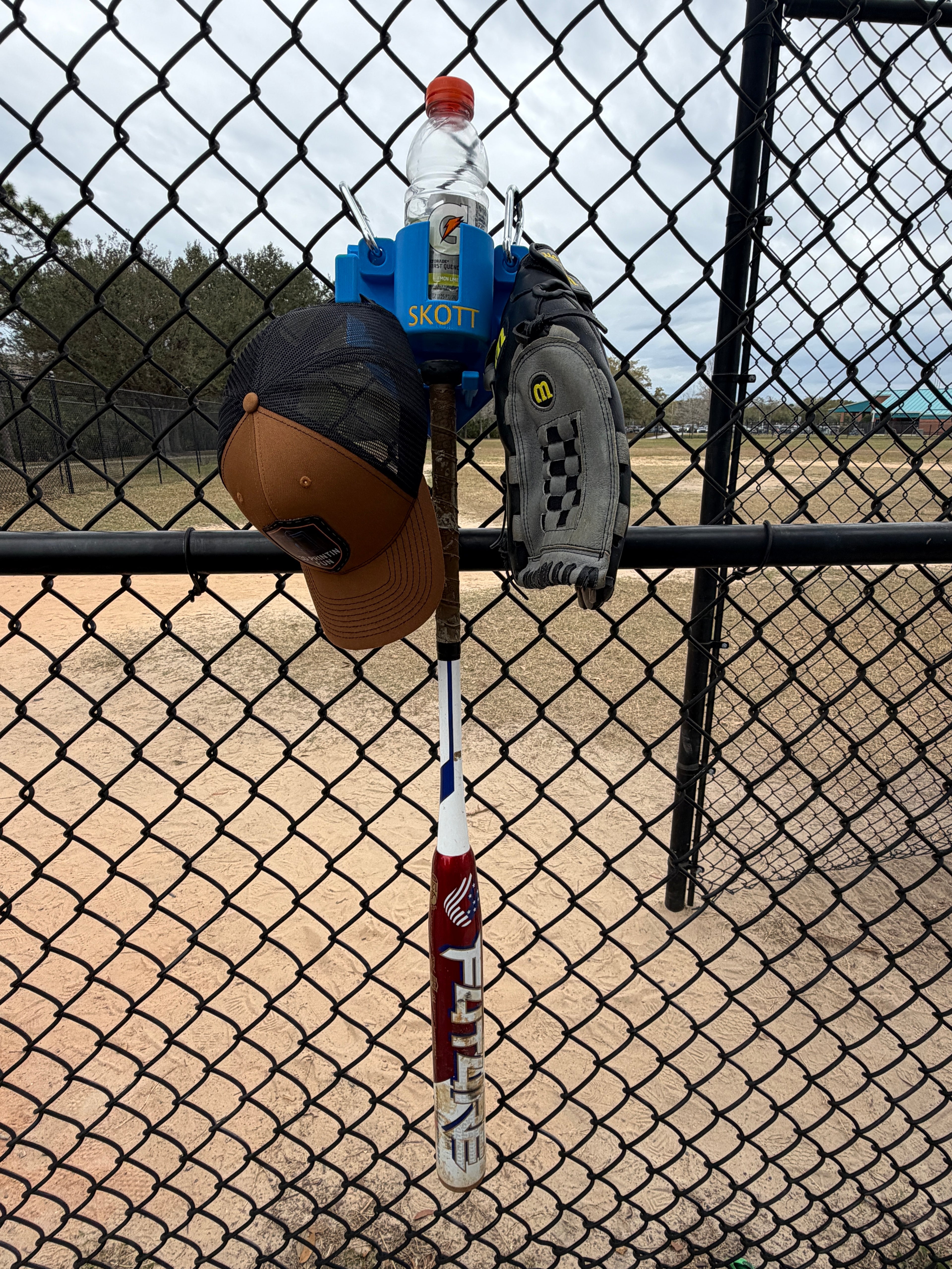 Baseball / Softball Dugout Personalized Organizer (Includes hooks w/orders)