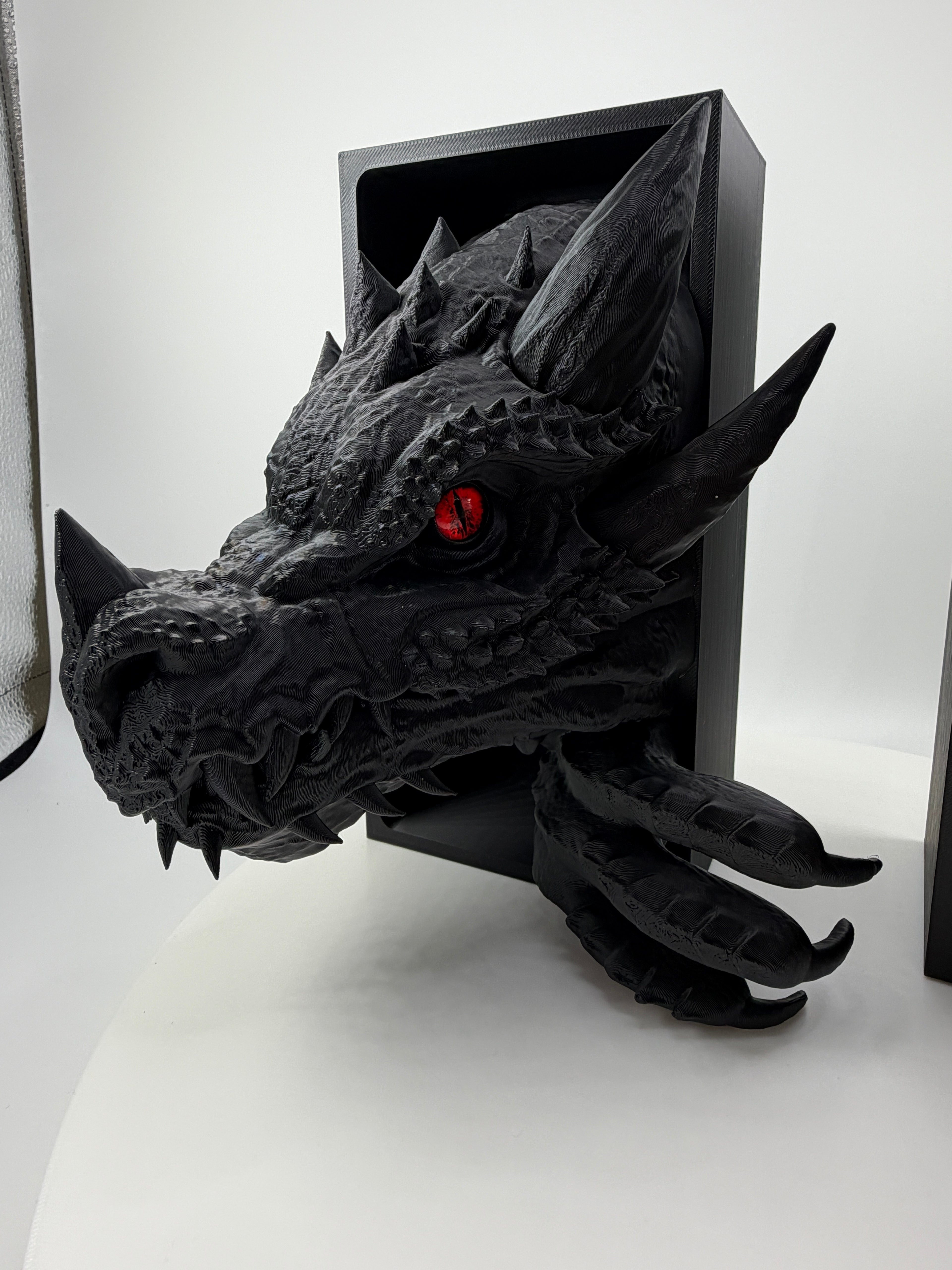 Dragon Book Nook Shelf Insert | 3D Printed Fantasy Decor, Realistic