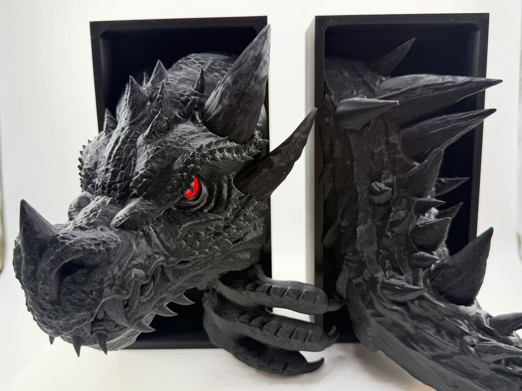 Dragon Book Nook Shelf Insert | 3D Printed Fantasy Decor, Realistic