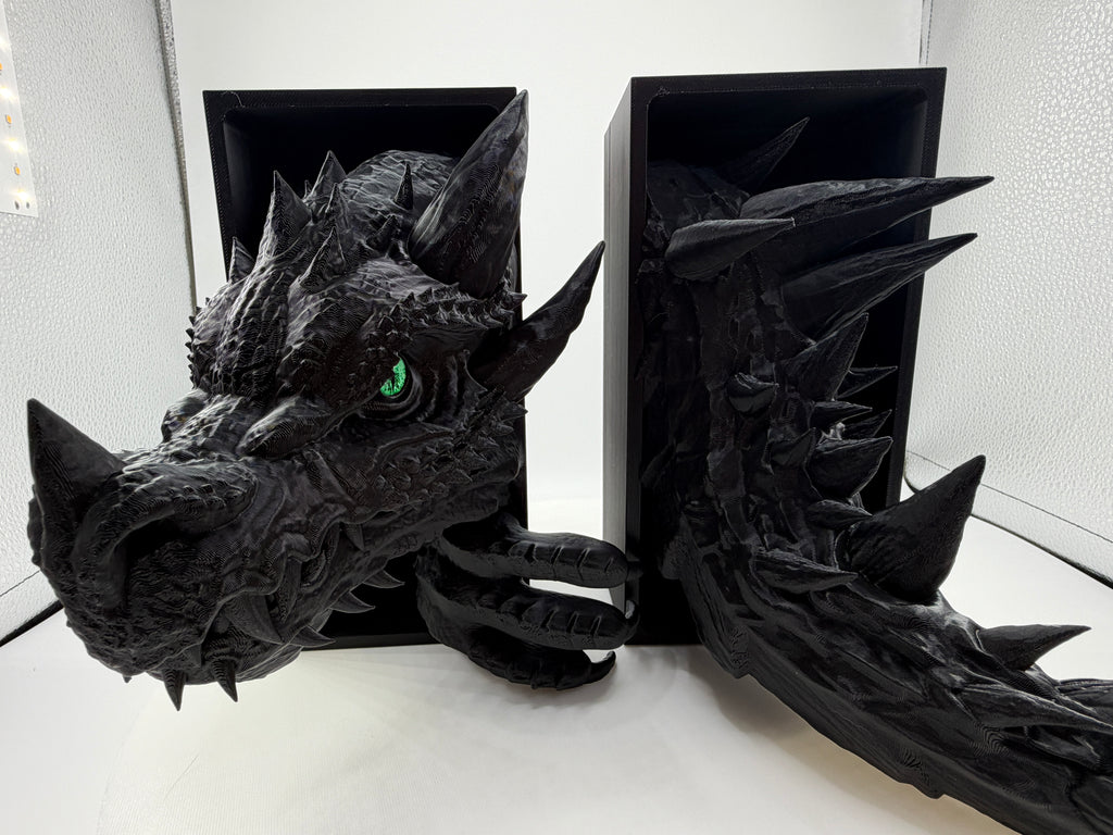 Dragon Book Nook Shelf Insert | 3D Printed Fantasy Decor, Realistic