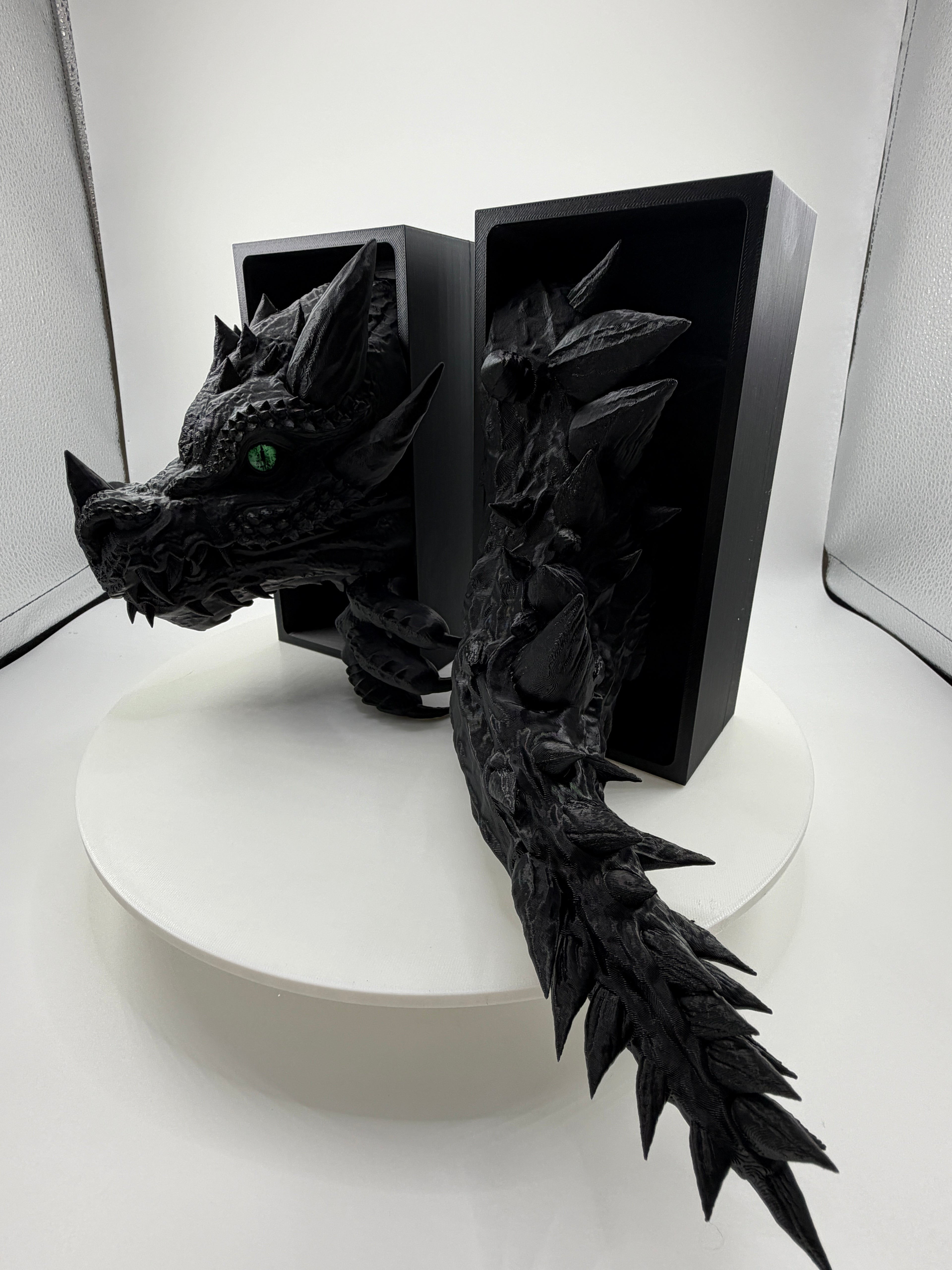 Dragon Book Nook Shelf Insert | 3D Printed Fantasy Decor, Realistic