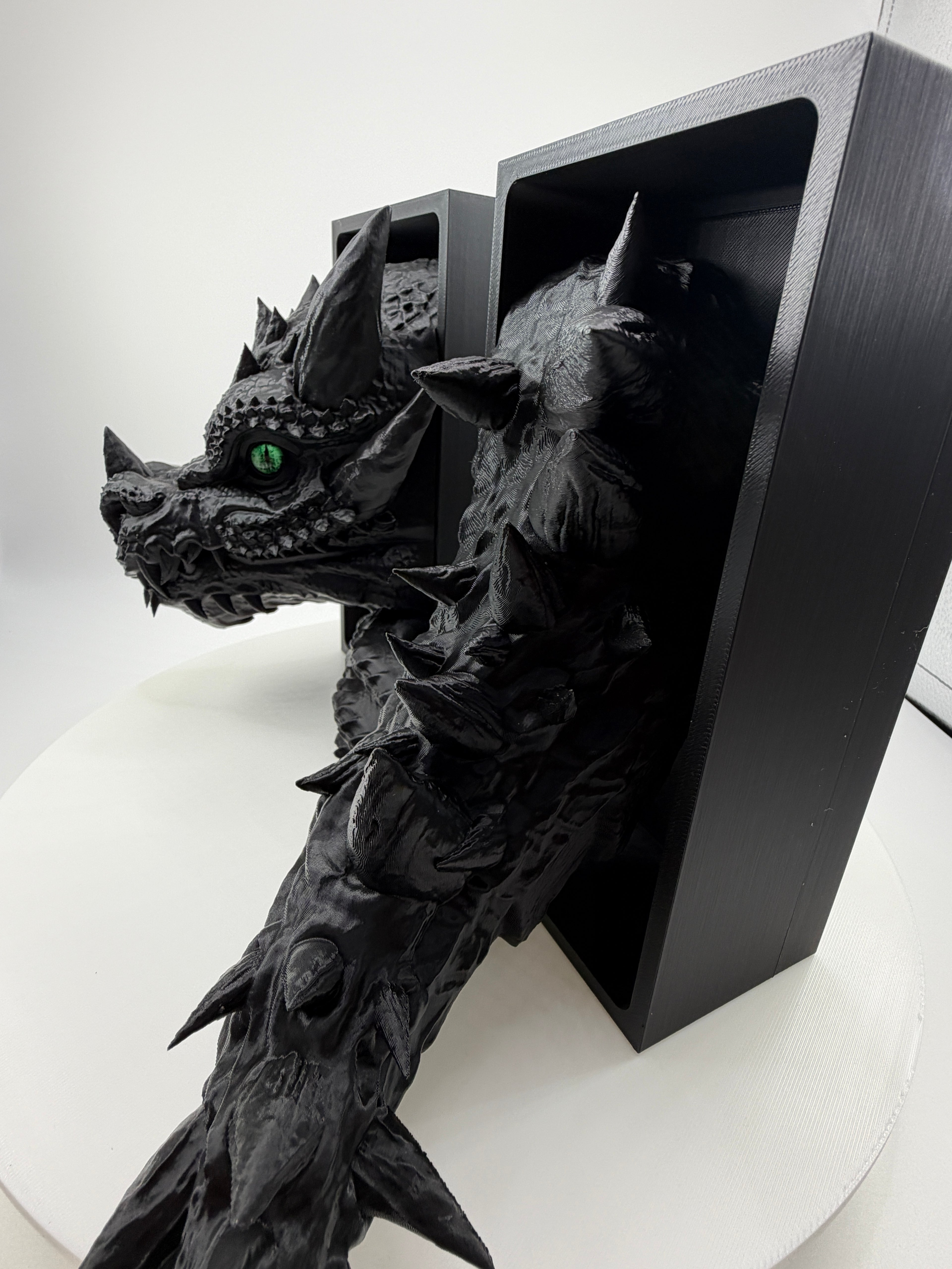 Dragon Book Nook Shelf Insert | 3D Printed Fantasy Decor, Realistic