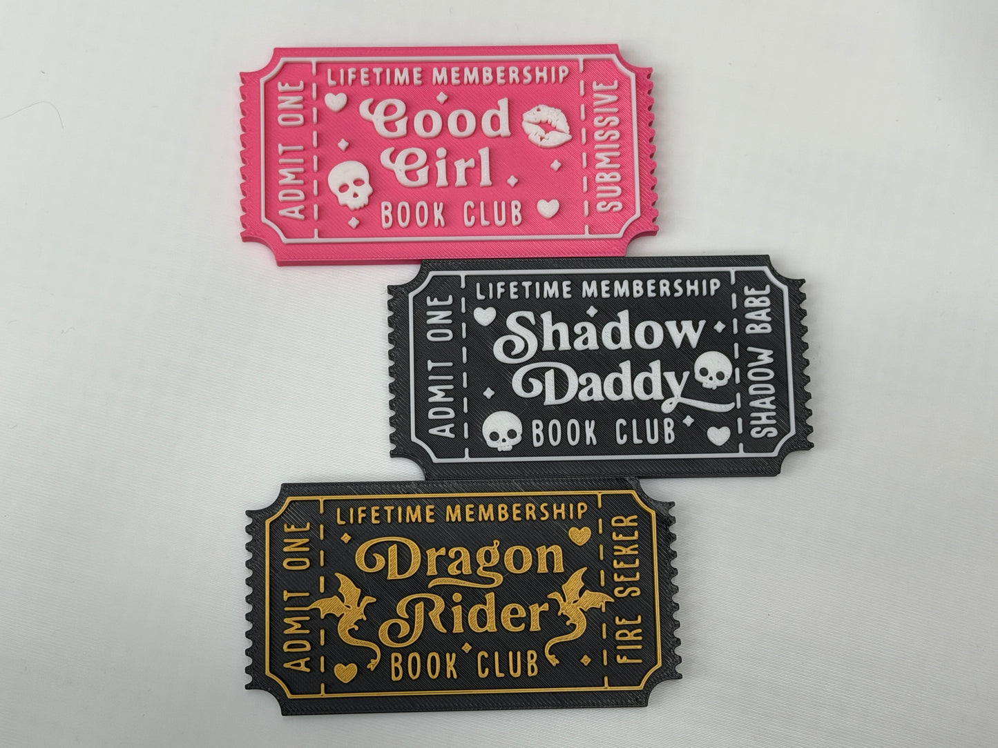 Book Club Membership Ticket – Book Lover Gift, BookTok Gift, Reader Collectible & Bookshelf Décor