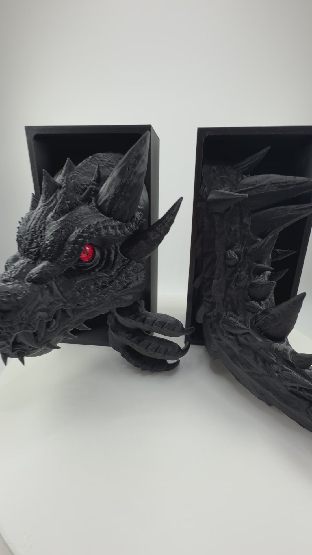 Dragon Book Nook Shelf Insert | 3D Printed Fantasy Decor, Realistic