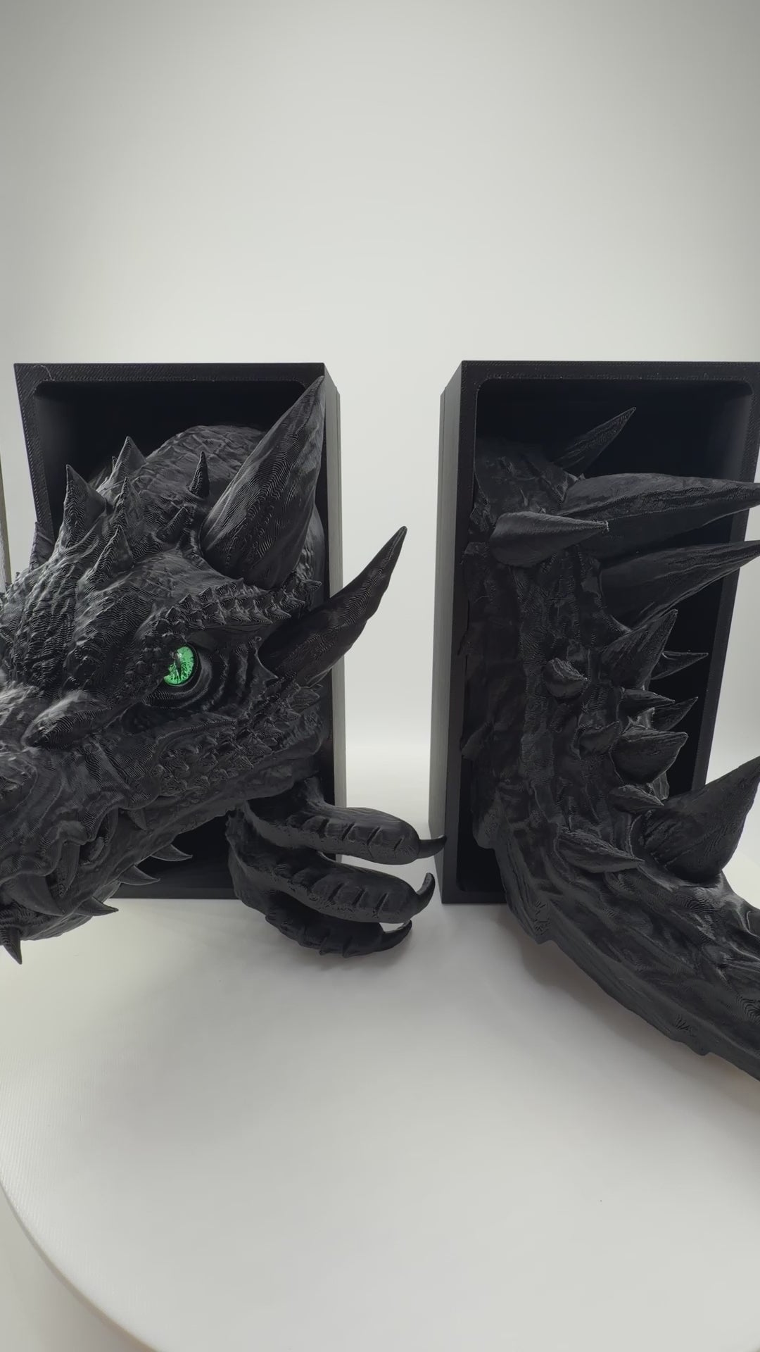 Dragon Book Nook Shelf Insert | 3D Printed Fantasy Decor, Realistic